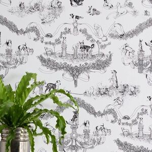 ✨SOLD✨Rachel Antonoff x NuWall “Worst In Show” Peel & Stick Wallpaper (3 rolls)